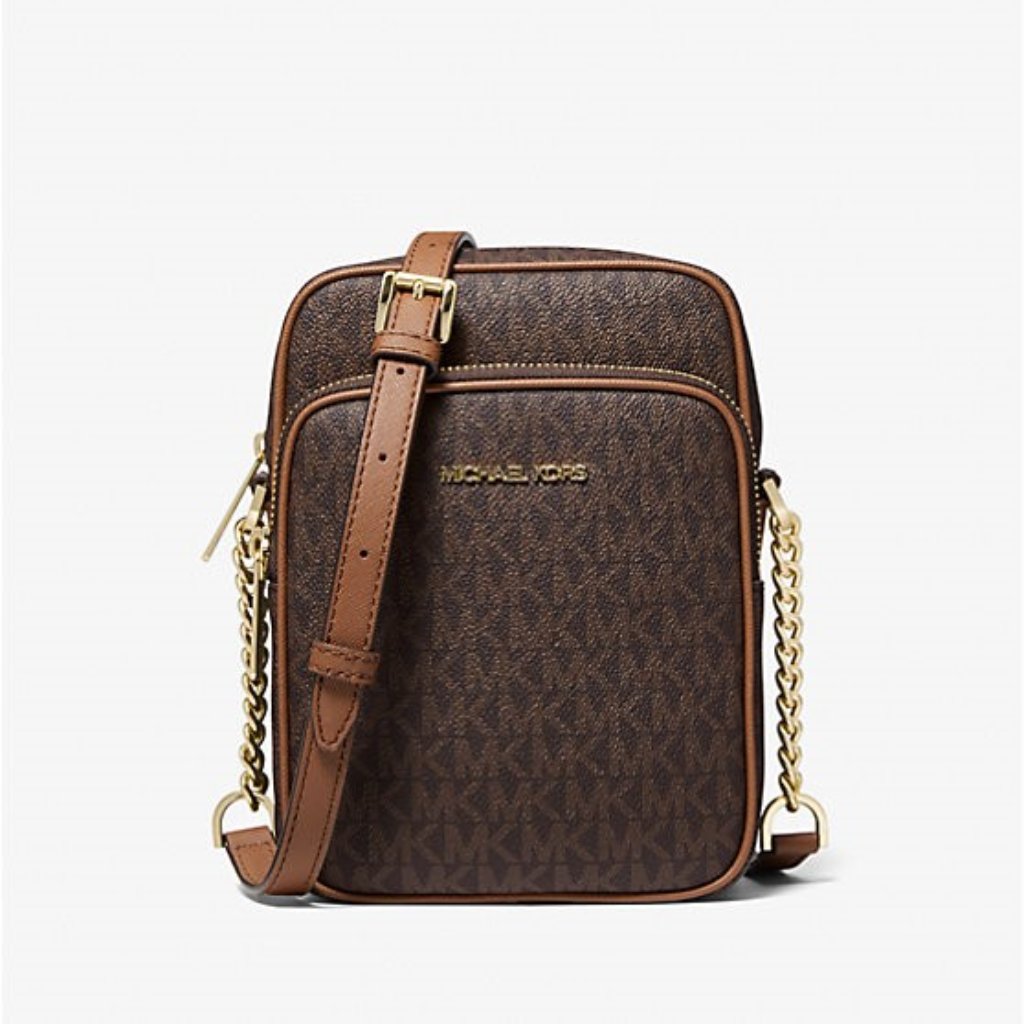 Nwt Michael Kors Jet Set Travel Medium Logo Crossbody Bag